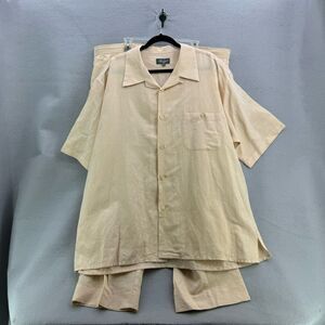 Successa Uomo 100% Linen Shirt Trouser Pants Set 3XL